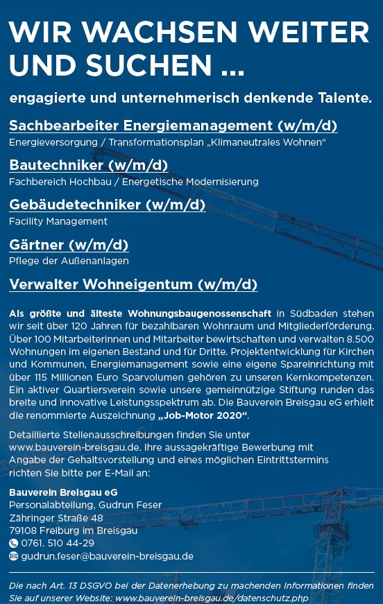 Stellenanzeige